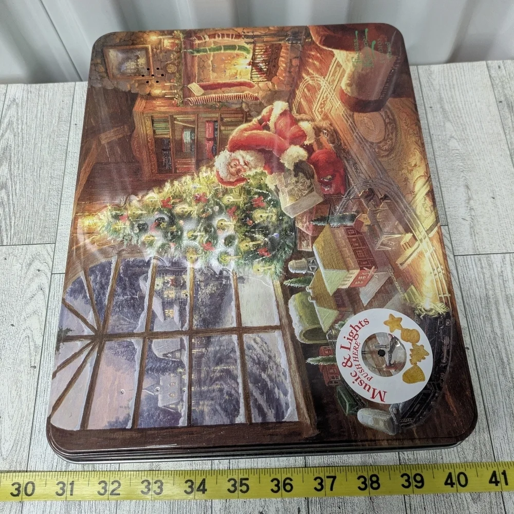 Christmas Santa Tin Box